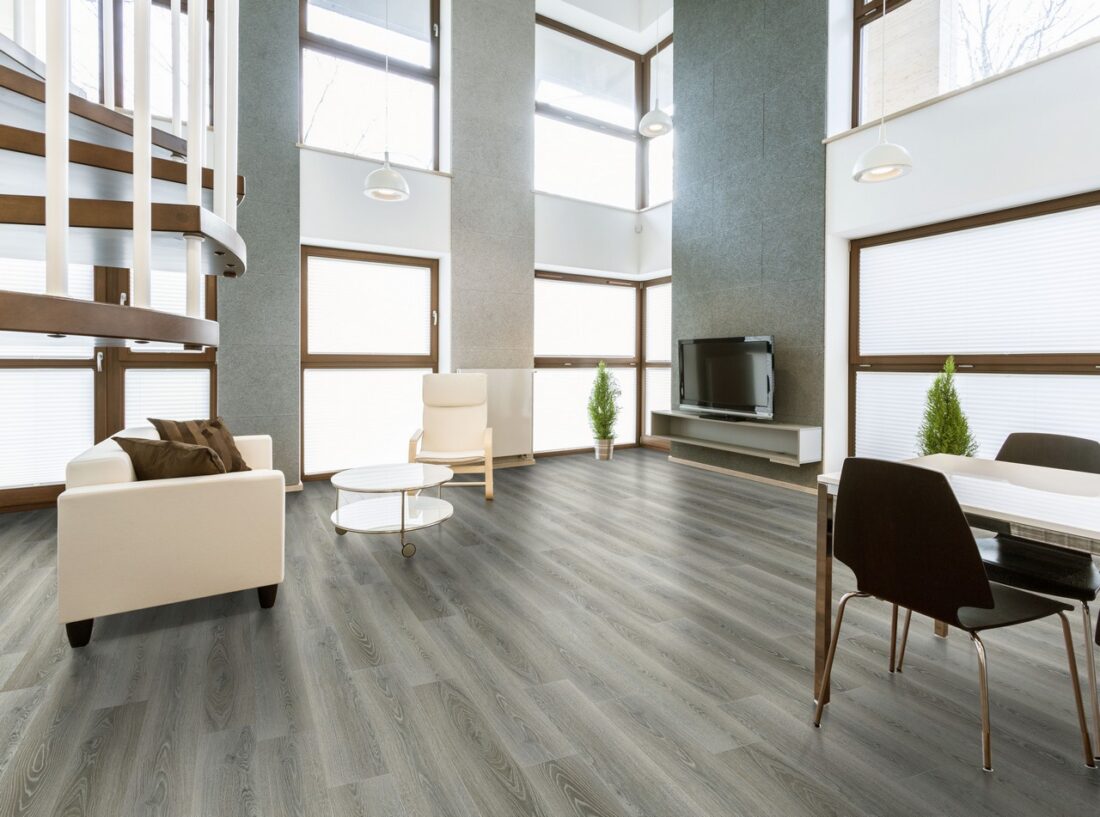 Hydro Floor Rainforest Charcoal Room Scene